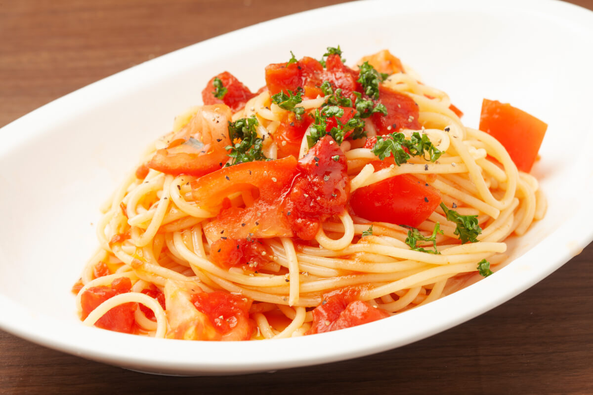 トマトの冷製パスタ